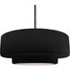 Radiance 1 Light 16.25 inch Brushed Nickel and Carbon Matte Black Pendant Ceiling Light