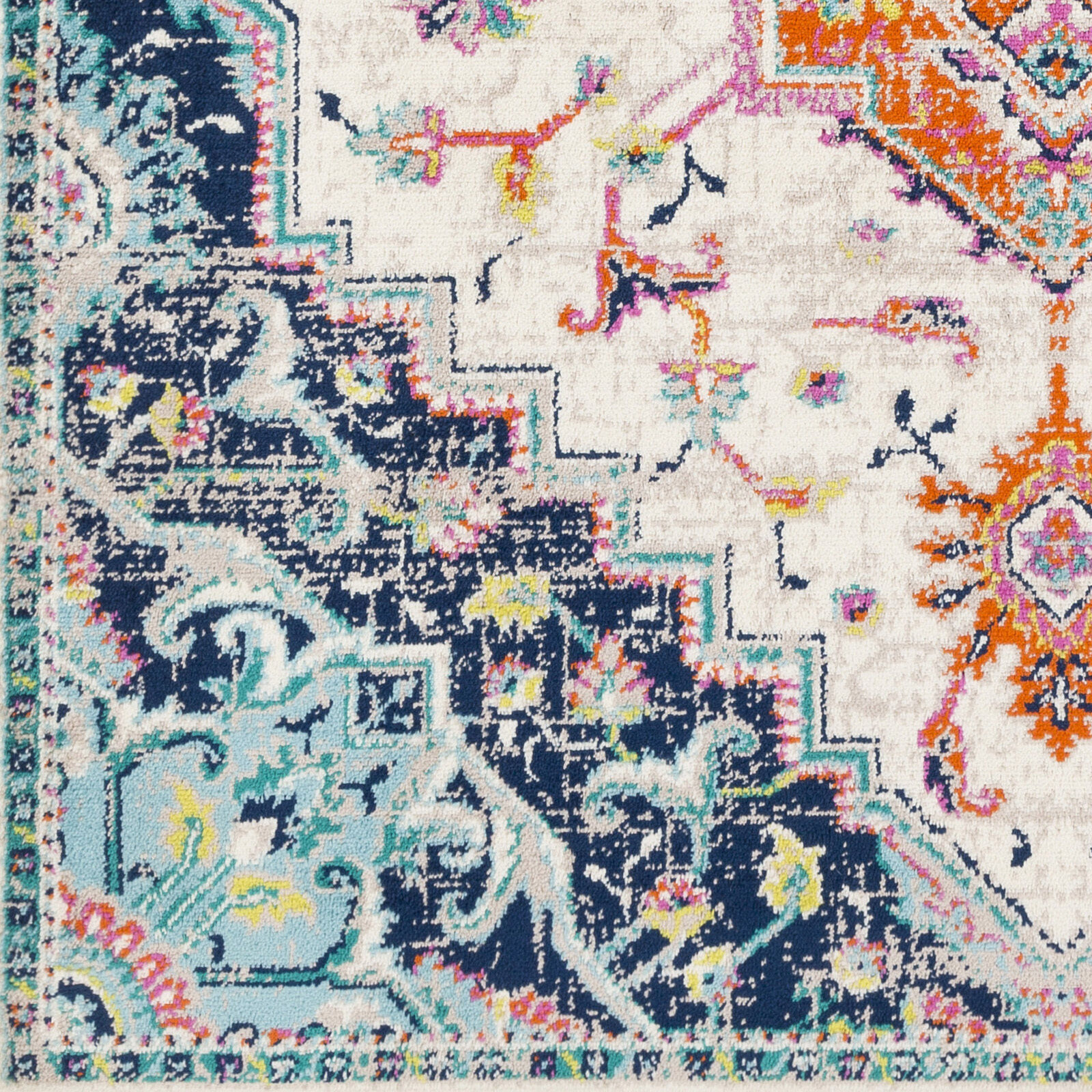 Paramount 91 X 26 inch Bright Orange Rug in 2.5 x 8, Runner