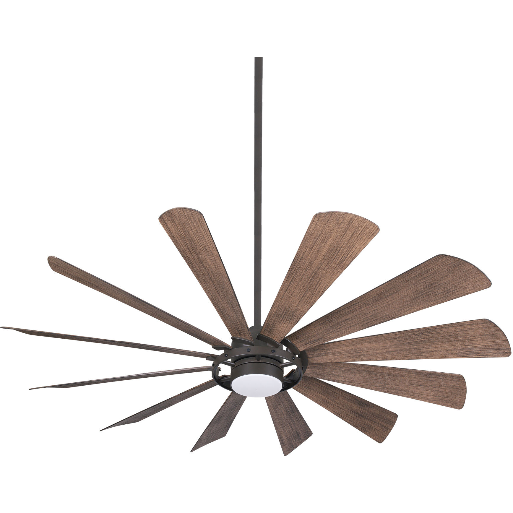 Windmolen 65 inch Oil Rubbed Bronze with Seasoned Wood Blades Outdoor Ceiling Fan