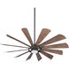 Windmolen 65 inch Oil Rubbed Bronze with Seasoned Wood Blades Outdoor Ceiling Fan