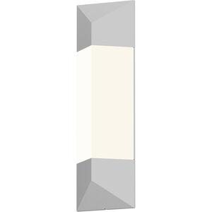 Triform LED 18 inch Textured White Indoor-Outdoor Sconce, Inside-Out
