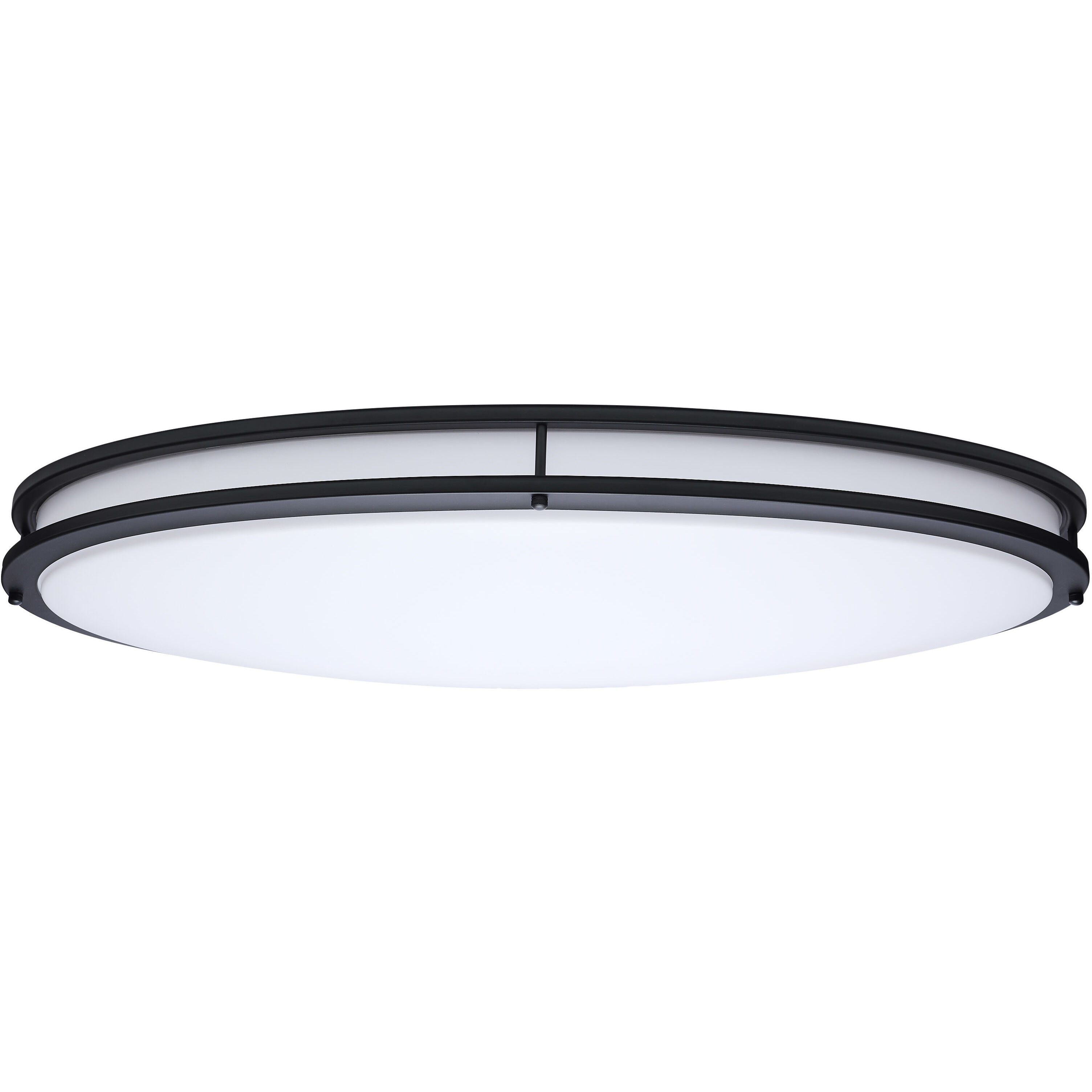 Glamour LED 17.99 inch Black Oval Flush Mount Ceiling Light