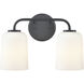 Laphia 2 Light 14 inch Matte Black Vanity Light Wall Light