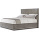 Hudson Pebble Grey California King Bed, Wooden