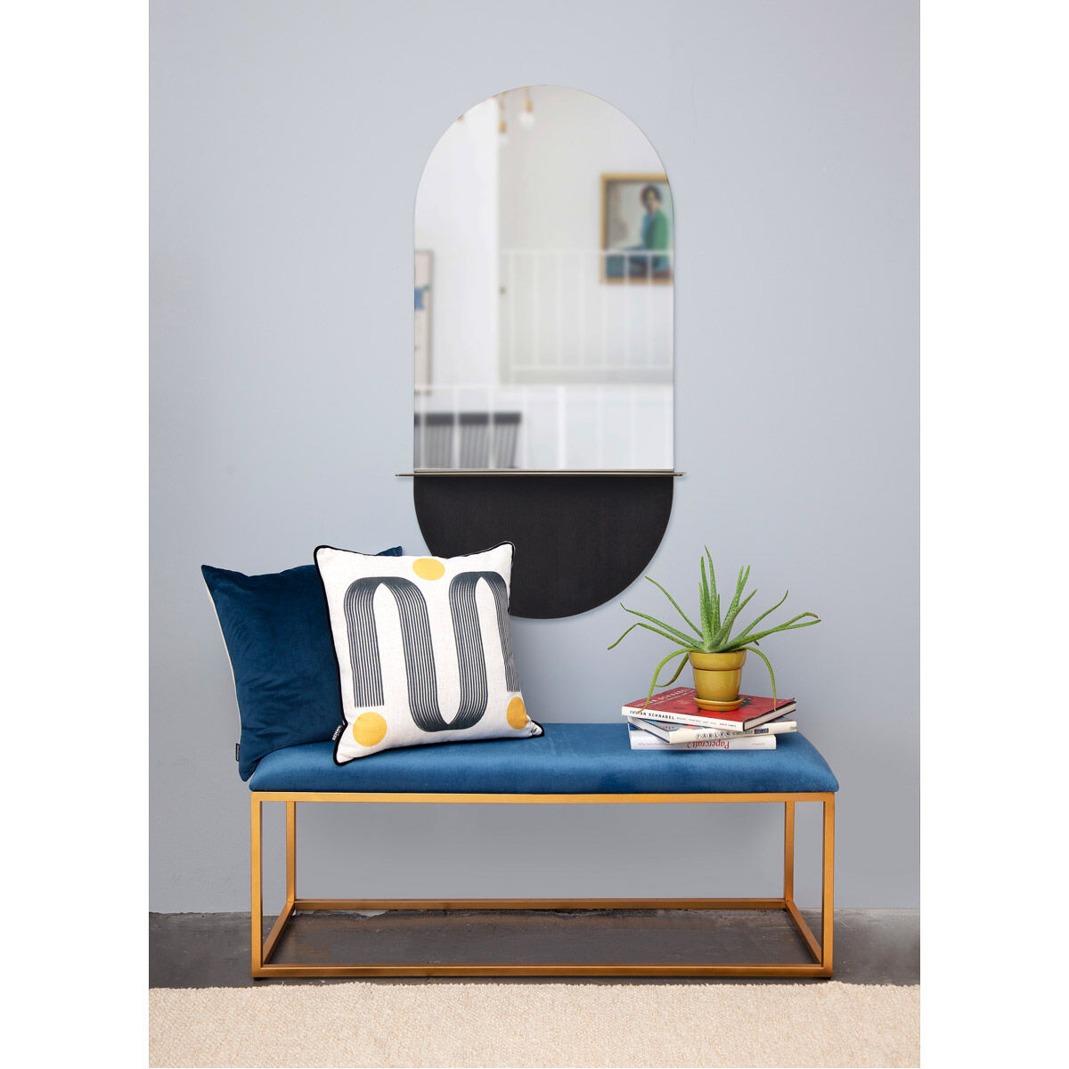 Lisdarra 44 X 24 inch Wall Mirror, Medium Irregular