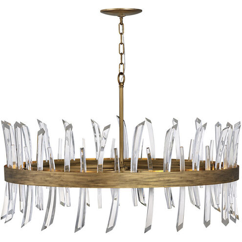 Revel LED 36.25 inch Burnished Gold Chandelier Ceiling Light