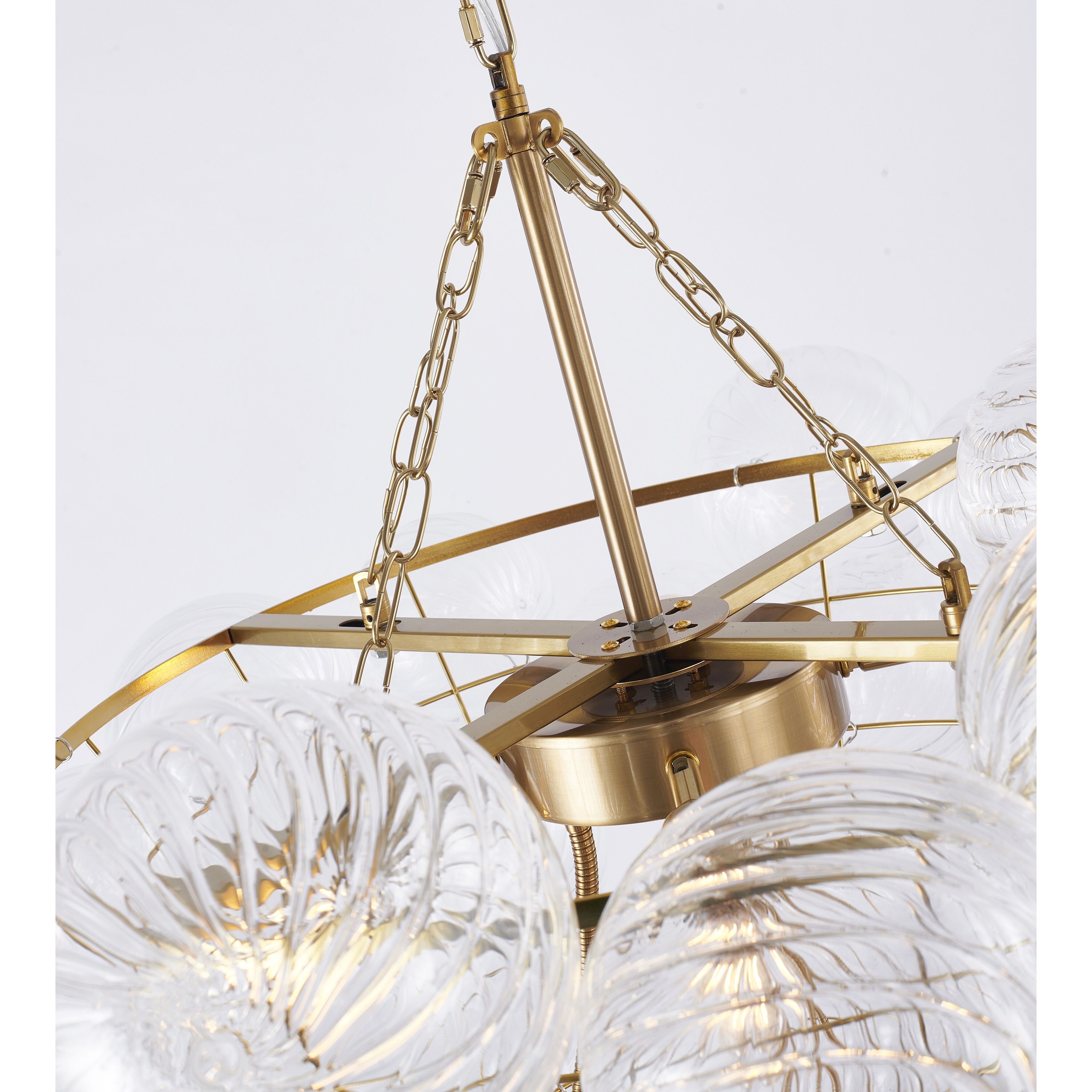 Canada LED 47 inch Brass Chandelier Ceiling Light