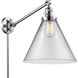 X-Large Cone 16 inch 3.50 watt Polished Chrome Swing Arm Wall Light, Franklin Restoration