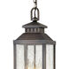 Heritage Revere 3 Light 7 inch Blackened Brass Outdoor Hanging Lantern