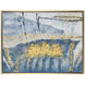 Cameron Blue and Yellow and Beige and Multicolor and Gold Wall Art