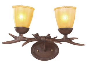 IL Series 18 inch Brown Wall Sconce Wall Light