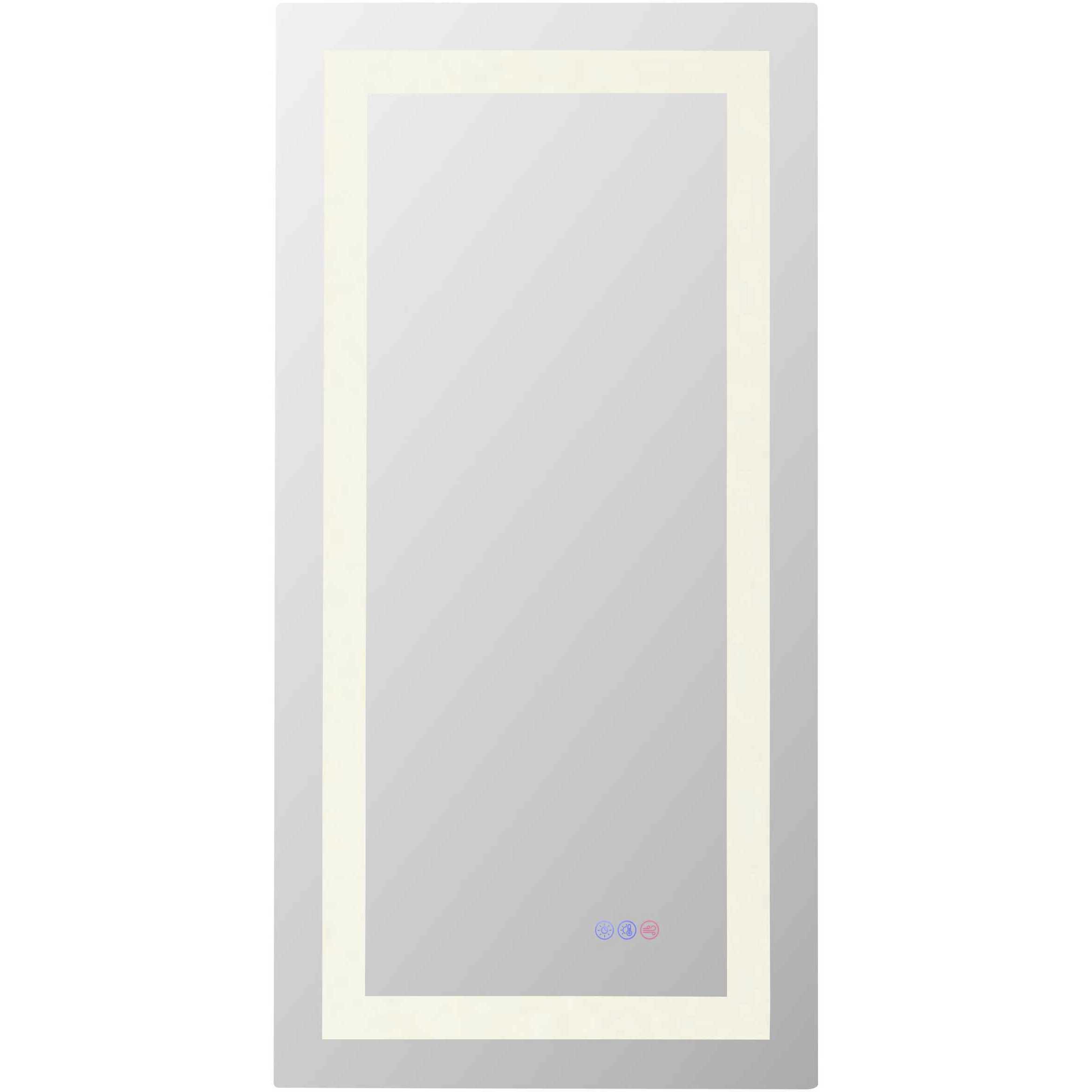 Riven 40 X 20 inch White LED Mirror