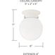 Globe 1 Light 6 inch White Flush Mount Ceiling Light