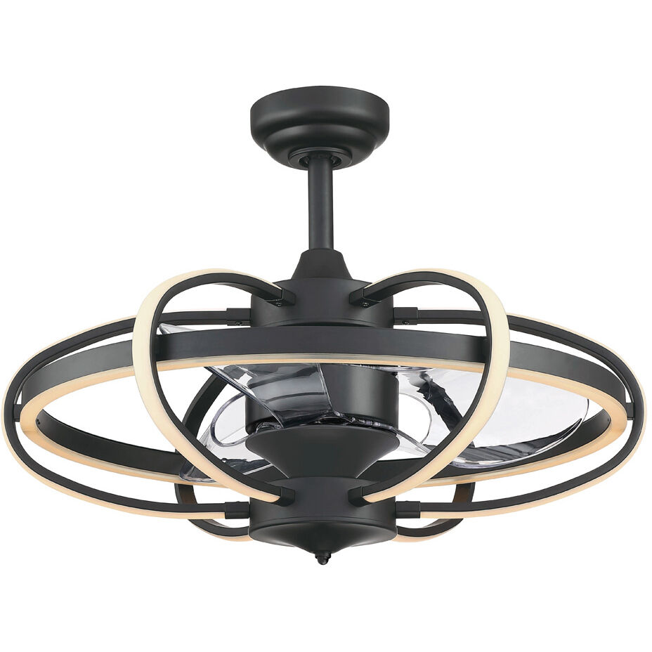 Obvi 22 inch Black with Clear Blades Fan-Uni