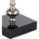 Palmyra 35 inch 150 watt Polished Nickel and Black Table Lamp Portable Light