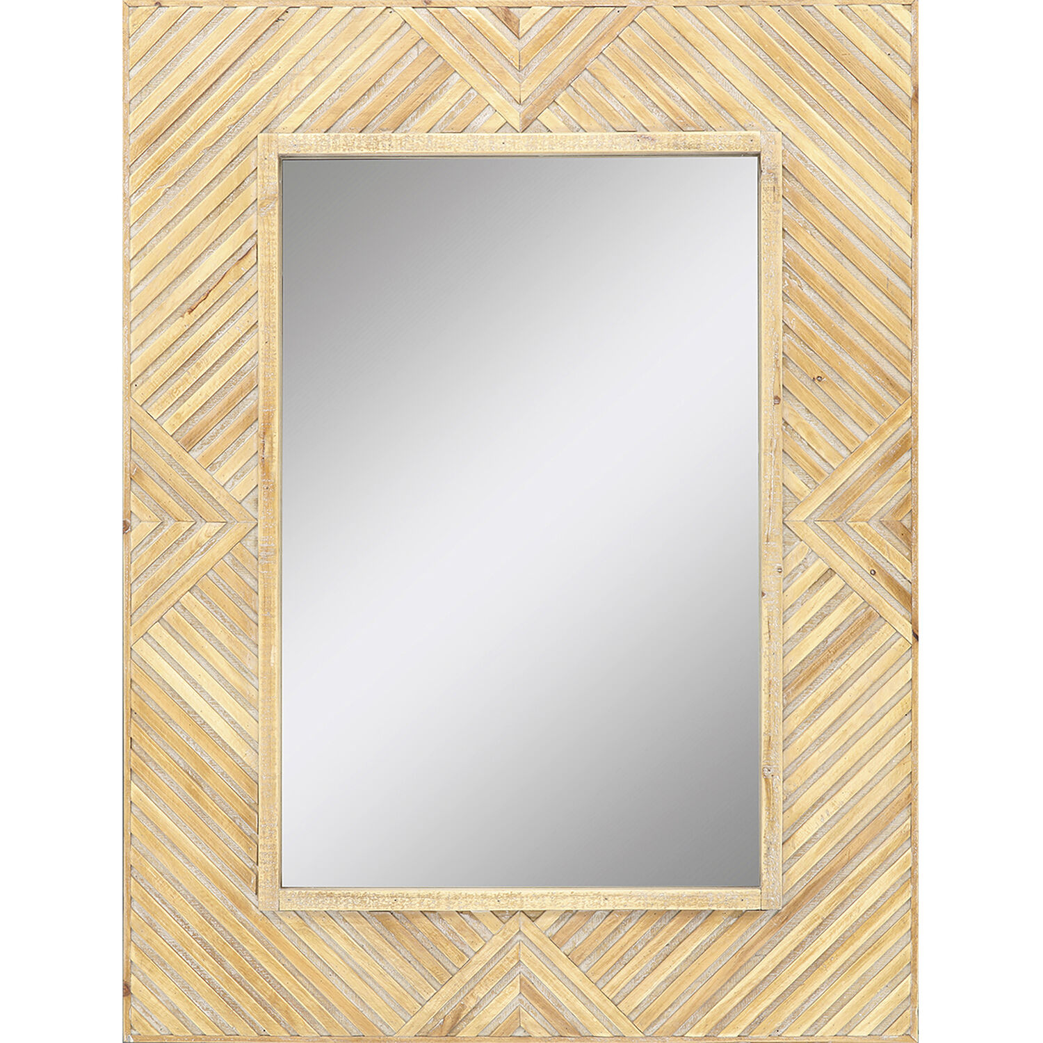 Mirror Collection 40 X 30 inch Brown and Neutral Wall Mirror, Global Goods