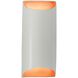 Ambiance LED 7 inch Matte White and Champagne Gold ADA Wall Sconce Wall Light