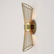 Zeta LED 5 inch Natural Aged Brass Wall Sconce Wall Light