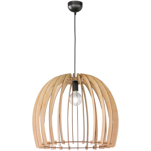Wood 1 Light 24 inch Wood Color Pendant Ceiling Light