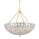 Floral Park 8 Light 24.5 inch Aged Brass Chandelier Ceiling Light