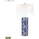 Scale Sketch 28 inch 9.5 watt Navy Table Lamp Portable Light in LED, 3-Way
