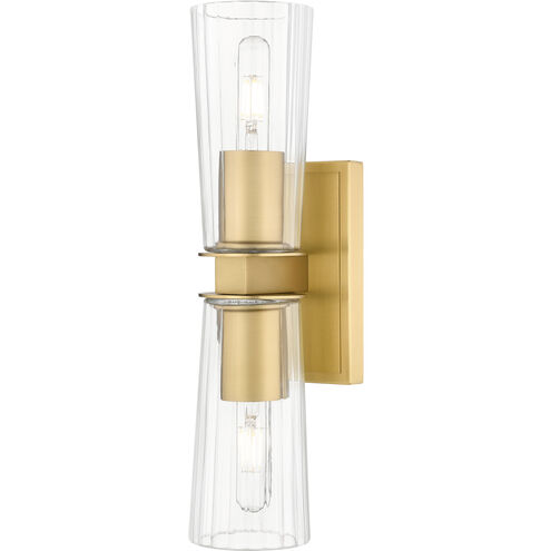 Titus 2 Light 4.5 inch Modern Gold Wall Sconce Wall Light