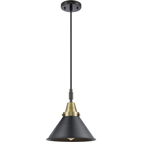 Downtown Urban Briarcliff 1 Light 10 inch Black Antique Brass Mini Pendant Ceiling Light