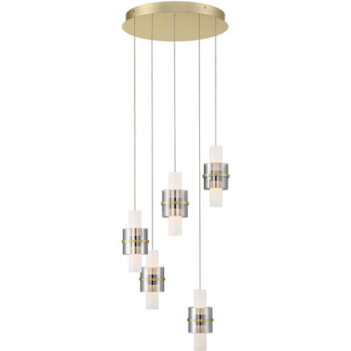 Rola LED 17.75 inch Gold Chandelier Ceiling Light