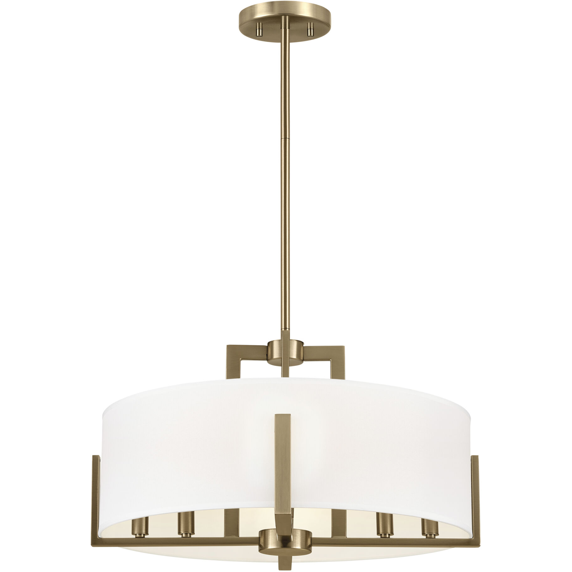 Kichler 52592CPZ Malen LED 20 inch Champagne Bronze Semi Flush Mount  Ceiling Light