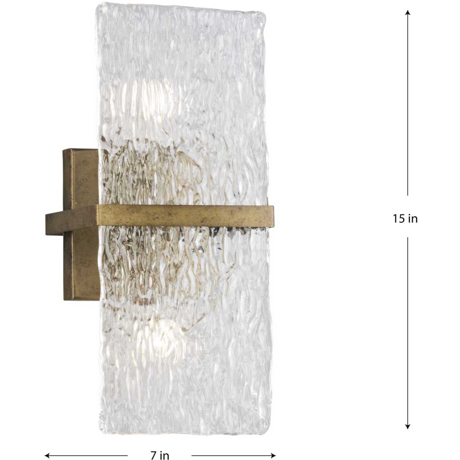 Chevall 2 Light 7 inch Gold Ombre Wall Sconce Wall Light, Design Series