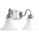 Valerie 2 Light 16.25 inch Brushed Nickel Bath Vanity Wall Light