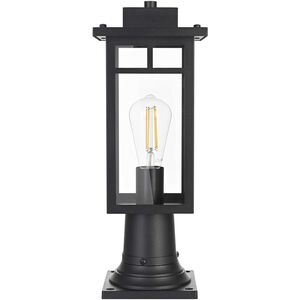 Mercer 1 Light 17.5 inch Black Outdoor Post Light