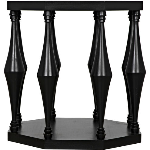 Marceo 26 X 26 inch Hand Rubbed Black Side Table