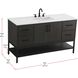 Lennox 60 X 34 inch Mocha Brown Bathroom Vanity Cabinet