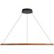 Veritas LED 47.25 inch Walnut Chandelier Ceiling Light