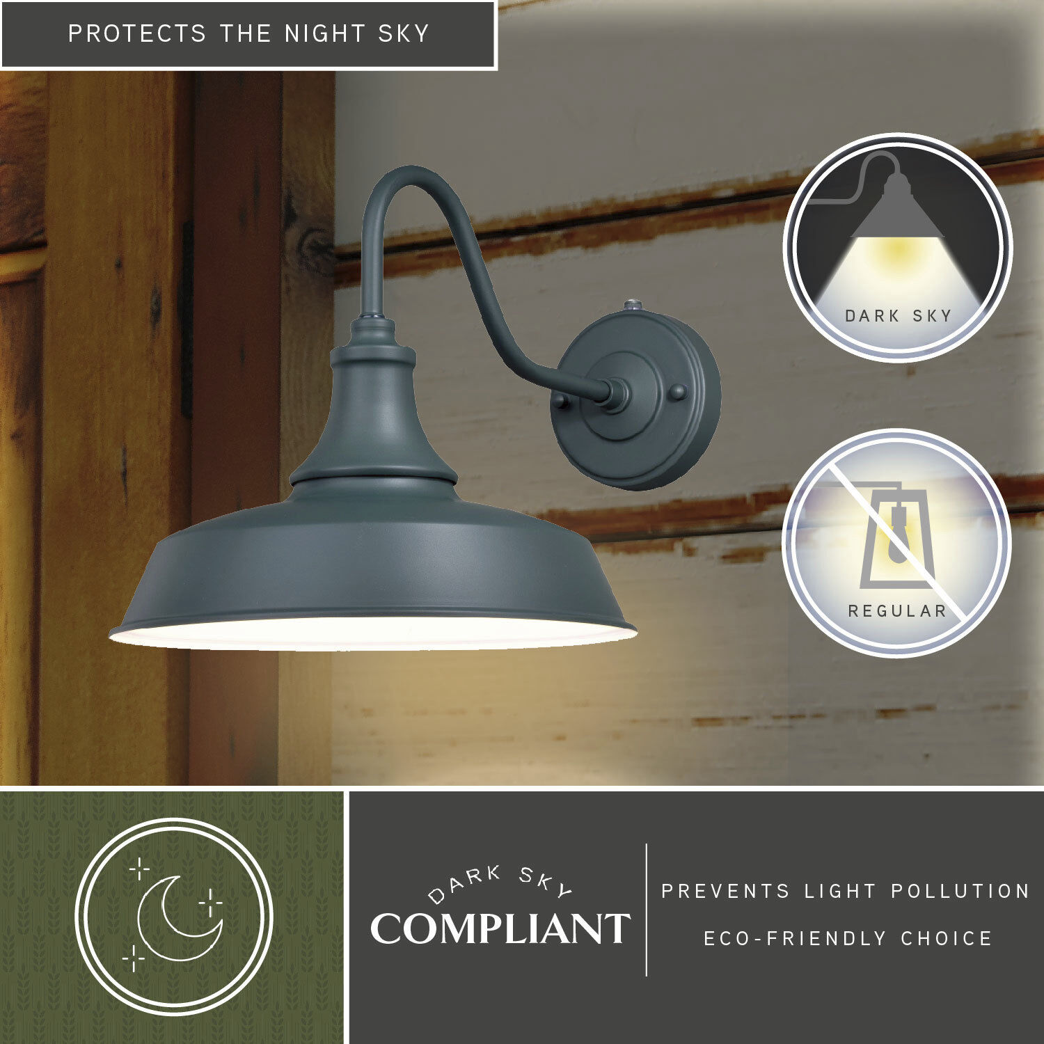 Dorado LED 11.5 inch Hunter Green and White Outdoor Wall