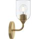Ilia 1 Light 6 inch Brushed Gold Wall Sconce Wall Light