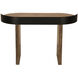 Euler 50 X 25 inch Dark Walnut and Matte Black Desk