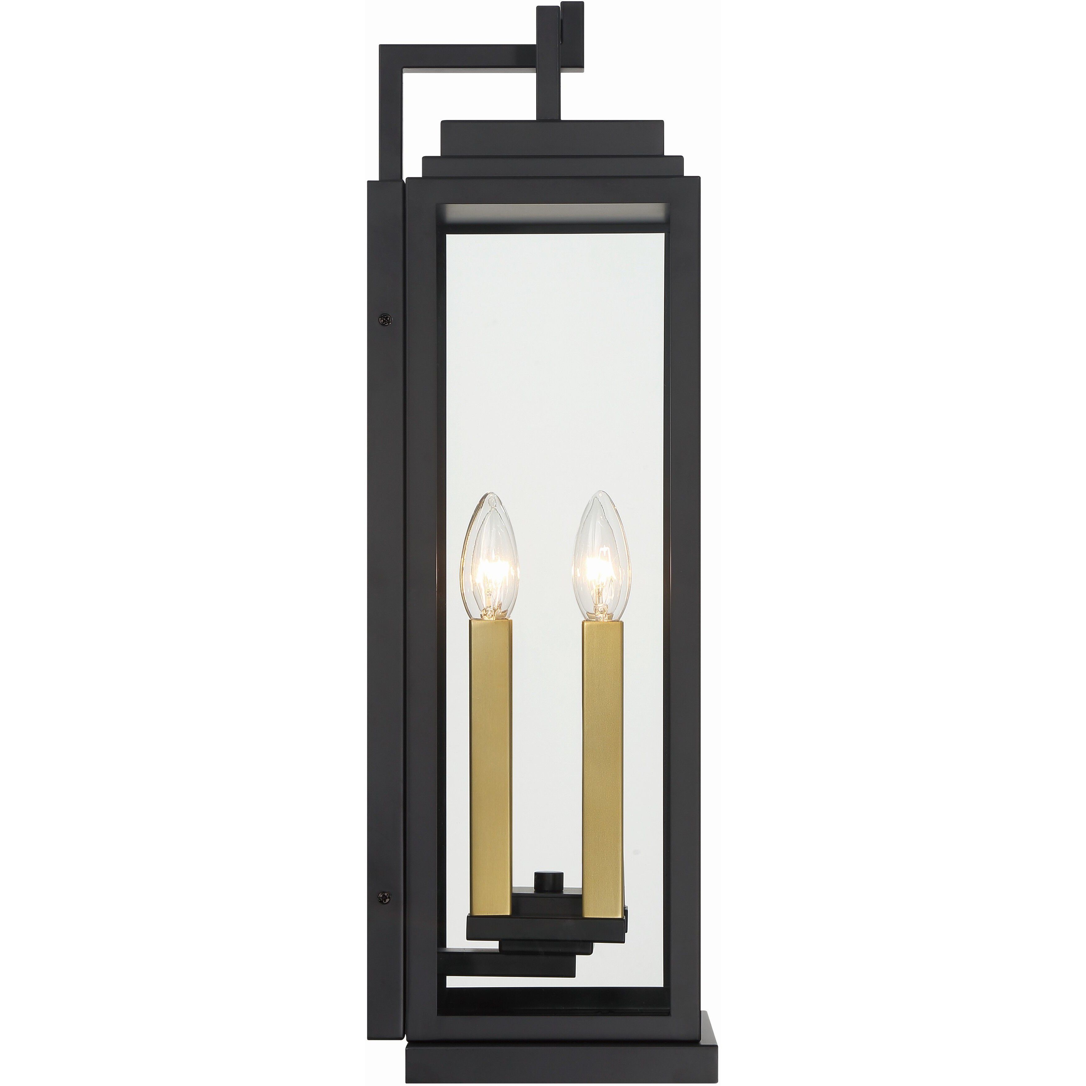 Aspen 4 Light 22.5 inch Matte Black Outdoor Sconce