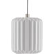 Dove 7 Light 57 inch White and Silver Multi-Drop Pendant Ceiling Light