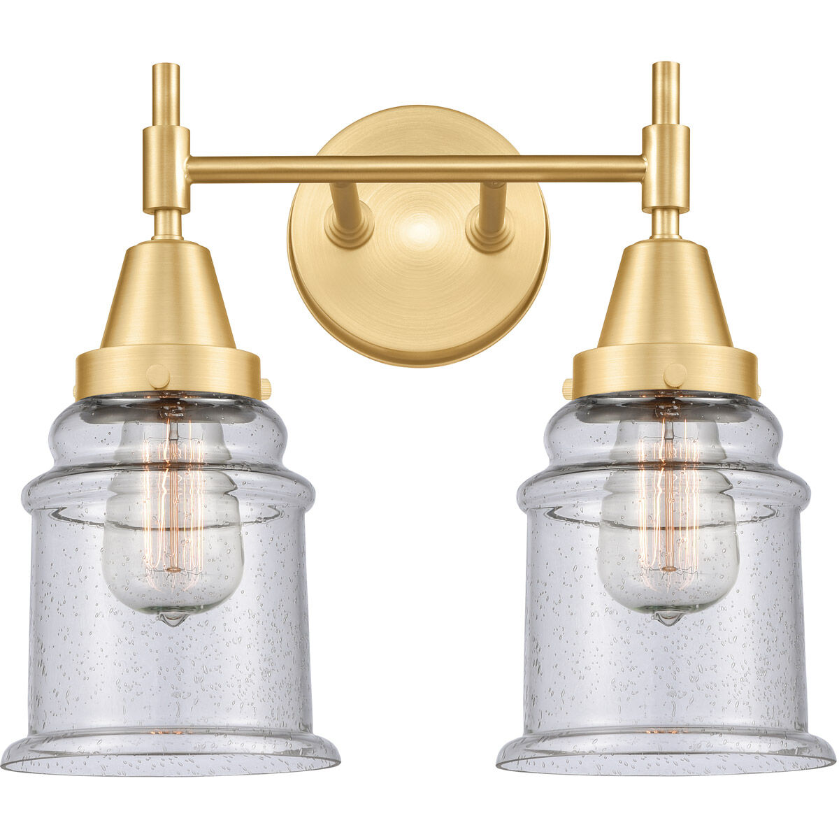 Caden LED 15 inch Satin Gold Bath Vanity Light Wall Light