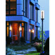 Forged Vertical Bars 1 Light 22.25 inch Coastal Black Outdoor Post Light