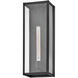 Estate Series Max 1 Light 20 inch Black Outdoor Wall Mount Lantern