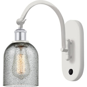 Ballston Caledonia 1 Light 5 inch White and Polished Chrome Sconce Wall Light