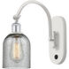 Ballston Caledonia LED 5 inch White and Polished Chrome Sconce Wall Light