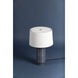 Broderick 26.5 inch 60.00 watt Aged Brass and Grey Blue Reactive Ceramic Table Lamp Portable Light
