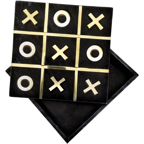 Anita 12 X 12 inch Black/Gold Box