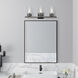 Carson 3 Light 23 inch Black Chrome Vanity Sconce Wall Light