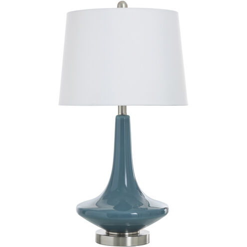 Signature 26 inch 150 watt Niagra Falls Blue Table Lamp Portable Light