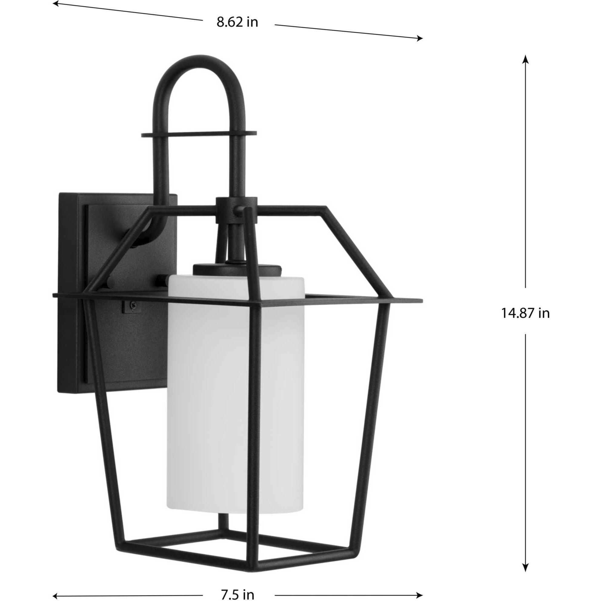 Chilton 1 Light 15 inch Textured Black Outdoor Wall Lantern